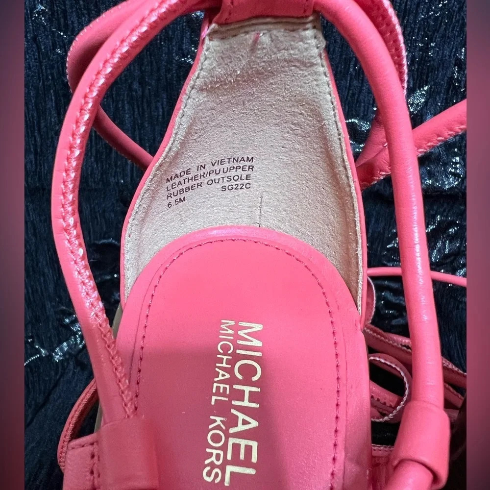 Michael Michael Kors - Coral Vero Lug Platform Ankle Wrap Sandal US 6.5 - Picture 9 of 9